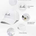 Mr and Mrs Hats, Wedding Gifts for Couples, His and Hers Engagement Gift, Honeymoon Travel Essentials (B (1 Hat) Bride/White+black)