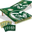 YouTheFan NCAA 2 x 3 Wood Cornhole Game with Logo Bags (Colorado State Rams)