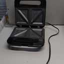 OVENTE Electric Sandwich Maker with Non-Stick Plates, Indicator Lights, Cool Touch Handle, Easy to Clean and Store, Perfect for Cooking Breakfast, Grilled Cheese, Tuna Melts and Snacks, Black GPS401B