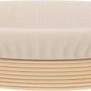 Oval Bread Proofing Basket, Handmade Sourdough Bread Baking Supplies, Banneton Bread Proofing Basket Brotform with Proofing Cloth Liner for Sourdough Bread, Baking