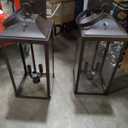 BesLowe 2-Pack Outdoor Wall Light Fixtures, 15" Exterior Lighting Fixtures Wall Mount, Waterproof Porch Lights Outdoor Wall Sconces Lanterns, Modern Outside Lights for House Front Door Garage, Black