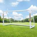 SHANTRA Soccer Goal, 12x6/10x6.5/8x5/6x4FT Soccer Goals for Backyard, Full Size Soccer Nets for Kids & Adults, Portable Soccer Goal with 2 Soccer Nets & 1 Carry Bag, Porterias De Futbol Soccer