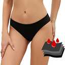 SherryDC Women's Period Swimwear Bikini Bottoms-Menstrual Leakproof Swimsuit Bottoms Briefs for Teen Girl 2 XS