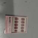 Glamnetic Press On Nails - Short Squoval Fake Nails, Muted Mauve Purple Nails, Mauve On | 15 Sizes - 30 Nail Kit with Glue | Gift for Mom