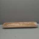 Wooden Dough Bowls DecorativeRustic Bread Long Bowls Decor Wood Tray, Hand Carved for Table Centerpiece Decor, Home Decor (30 * 6 * 2 inch Brown)