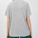 2 x FUPHINE Womens T Shirts Loose Fit Casual Soft Cotton Crewneck Tops Short Sleeve Basic Tee Shirt (Gray, L)