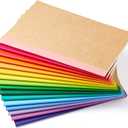 26 Pack Kraft Notebooks A5, 60 Pages Lined Notepad Journal Bulk, Soft Brown Cover Multipack Notebooks for Students Travelers Writing Plans, Memos Office School Supplies, 14X21cm, 8 Colours