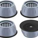 Dadop 4Pcs Anti Vibration Pads for Washing Machine and Dryer Shock and Noise Cancelling Washing Machine Support Prevent Moving Shaking Walking Universal Size