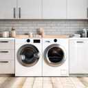 Life Finds 54 inch Washer Dryer Countertop with Safety Ledge for Laundry Room Organization, Light Wood, LF-WDCT1C