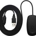 OSTENT USB Wireless Controller PC Laptop Receiver for Microsoft Xbox 360 Slim Windows Video Games Color Black