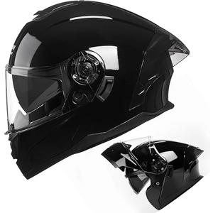 Crown Racing Motorcycle Modular Full Face Helmet Flip up Dual Visor DOT Approved Adult Helmets FL900