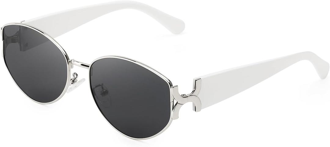 Oversized Tangle Free Aviator Sunglasses for Women Men Trendy Polarized Sunglasses for Driving & Traveling