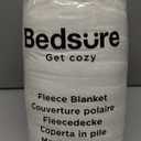 Bedsure GentleSoft White Throw Blanket for Couch - Cozy Blanket for Women, Cute Fleece Throw for Girls, Christmas Birthday Gifts for Women Men Teen, Room Home Boho Decor, Off White, 50x60 Inches