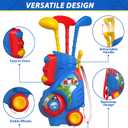 Liberry Toddler Golf Set for 2 3 4 Years Old Boys Girls, Upgraded Kids Golf Clubs Set with Cart, Putting Mat, Outdoor Indoor Sports Toy Birthday Gift, Blue