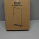 Clothes Rack - Clothing Rack with Storage Mesh Shelf & Casters, Heavy-Duty Metal Clothing Rack for Hanging Clothes, Dresses, Coats, Large Load Capacity, Easy Assembly, Gold, 28.0"x14.0"x59.0"