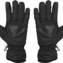 Heat Logic Thermal Winter Gloves, Touchscreen Compatible with Fleece Lining For Cold Weather, Water-Resistant Hiking Gloves (Small-Medium)