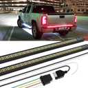 DREAMOTOR Tailgate Light Bar, 60inch Truck Tailgate Light Strip, Triple Row 864 LED Brake Light Strip Compatible with GMC Sierra Chevrolet Silverado Ford F150 F250 Dodge Ram 1500 2500 Toyota Tundra, 1 Pack