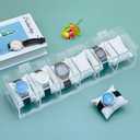 Watch Box Case, 6 Slot Watch Organizer Clear Acrylic for Men Women