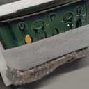 W&W Orchid Pot with Holes and Saucer for Repotting, Green, 9.7 Inches