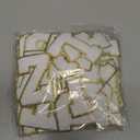 Morcheiong 26Pcs 3.14 Inch Large Chenille Letter Patches A-Z Self Adhesive, Chenille Letters for Clothing, Letters Patches for Fabric (White)