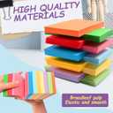 600 Count Colored Blank Index Cards, Unlined Index Cards 3x5Flash Cards Learning Memo Scratch Pad, Heavy Notecards for Studying School Office Supplies