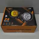 Auxbeam P4 Series Flood Beam LED Pods 4 Inch 90W Round Offroad Fog Lights Driving Flood Light Bar Bumper A-Pillar Hood Mount for Trucks ATV UTV Motorcycle Jeep