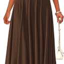 PRETTYGARDEN Womens Spring Dresses 2026 Casual Sleeveless Crewneck Aline Maxi Dress Stretch Tank Flowy Long Dresses (Brown, M)