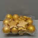 PullCrease 36 Pcs Eid Mubarak Decorations Ramadan Hanging Decorations Gold Moon Ornaments Plastic Eid Mubarak Hanging Balls Star Ramadan Islamic Decor for Home Window Islamic Muslim Tree Party Decor