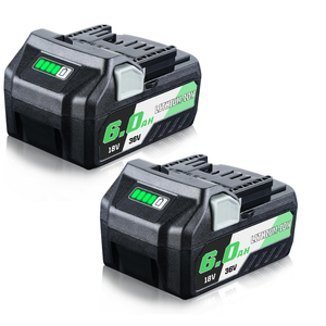 2Pack BSL36B18 18V/36V 6.0Ah Lithium-Ion Replacement for Hitachi 36V Battery Compatible with Hitachi Battery BSL36B18 BSL36A18 371751M 372121M Cordless Power Tools