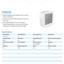 Feit Electric Smart Indoor WiFi Temperature and Humidity Sensor for Precision Environment Control, Wireless, Digital Remote App Control, Get Notification Alerts and No Hub Required - Temp/WiFi