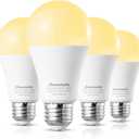 DEWENWILS 4-Pack A19 LED Light Bulb, 1500LM, 3000K Soft Warm Light Bulb, Energy Saving 14W(100W Equivalent) LED Bulb, E26 Medium Screw Base, Non-Dimmable, UL Listed
