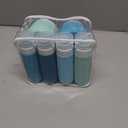 Mrsdry Travel Size Toiletries 8 Pack, TSA Approved 3oz Silicone Squeeze Bottles & Cream Jars with Clear Travel Bag