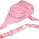 AOSTIHOT Crossbody Small Sling Backpack Sling Bag for Women, Chest Bag Daypack Crossbody for Travel Sport Running Hiking Pink
