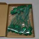 Singhoow 36 Pcs St. Patrick's Day Glitter Shamrock Picks Shamrock Foam Vase Picks for Table Centerpiece Vase Filler St Patricks Day Decorations