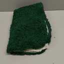 MIULEE Dark Green Absorbent Bath Rugs, Christmas Soft Small Bathroom Mats Non-Slip and Quick-Drying for Bathroom Bathtub Showers, Machine Washable Carpet (16 x 24 Inches)