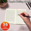 24 Pack A6 Mini Journal, 3.5"x 5", Thick & Lined Paper, Pocket Notebook, Softcover, Small Memo Notepad (Brown Kraft)