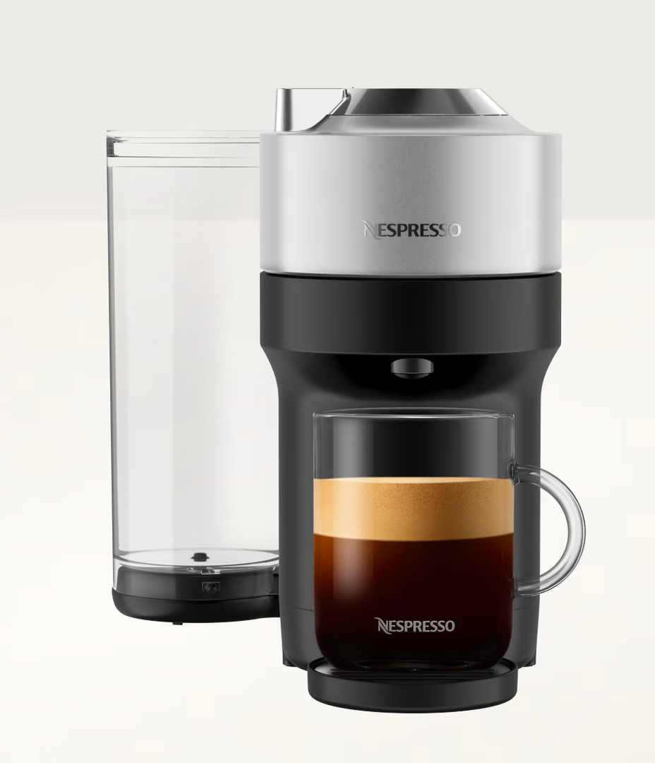 Nespresso Vertuo Pop+ Coffee and Espresso Maker by Breville, Silver