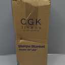 Sherpa Fleece Blanket Throw Size - Reversible Sherpa Fleece Throw Blanket - Super Soft Double Sided for Bed, Sofa, Couch - Thick, Warm, Fuzzy & Plush - Luxurious Bedding for Winter - Grey, 50" x 60"