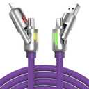 4-in-1 Fast Charging Cable, 240W USB-A/C to Type-C, 4-in-1 Universal Multi USB Charging Cable,240W Max Fast Charger Cord
