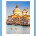 wyooxoo 16x20 Picture Frame Blue Solid Wood Photo Frames Display Pictures 12x16 with Mat or 16x20 Without Mat Colorful Frame For Horizontal Vertical Wall Mounting