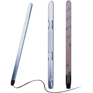 Stylus Pen & S Pen Holder for Samsung Galaxy Z Fold 7/6 / 5 / Galaxy Z Trifold Case, Adhesive S Pen Slot Slim Stylus High Sensitive Silicone Tip for Z Fold 6/5 S Pen Edition, Shiny Blue
