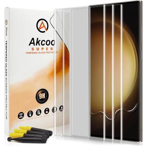 Galaxy S23 Ultra UV Tempered Glass Screen Protector [3 Pack], 9H Anti Scratch,Edge to Edge Coverage,Sensitive Touch,Fingerprint-ID Compatible