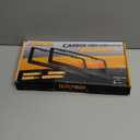 Real Carbon Fiber License Plate Frame, 100% Pure Carbon Fiber Frame, Black License Plate Holder Cover with Screw Caps, Anti-Vibration Pads, (Twill 2 Hole)