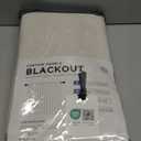 100% Blackout Shield Linen Blackout Curtains for Bedroom 84 Inches Long, Back Tab/Rod Pocket Living Room Drapes, Thermal Insulated Blackout Curtains 2 Panels Set, 50" W x 84" L, Cream