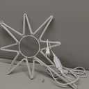 Enhon 24 Inch Large Star of Bethlehem Light, 300 LED Christmas Star Neon Lights With Auto Timing Function for Outdoor Nativity Scene, Yard, Porch Decorations, Warm White