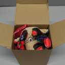 Christmas Squeaky Dog Toys- Interactive Plush Toys with 5 Squeakers- Stuffed Dog Toys for Medium & Large Breeds- Reducing Boredom and Relieving Anxiety (Elk)