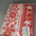 GREFFY Washable 2x3 Entryway Area Rug, Red/White Snowflake Kitchen Small Throw Rugs Runner Vintage Soft Floor Mat, Non Slip Indoor Home Decor Carpet for Bathroom Living Room Bedroom Door, Red