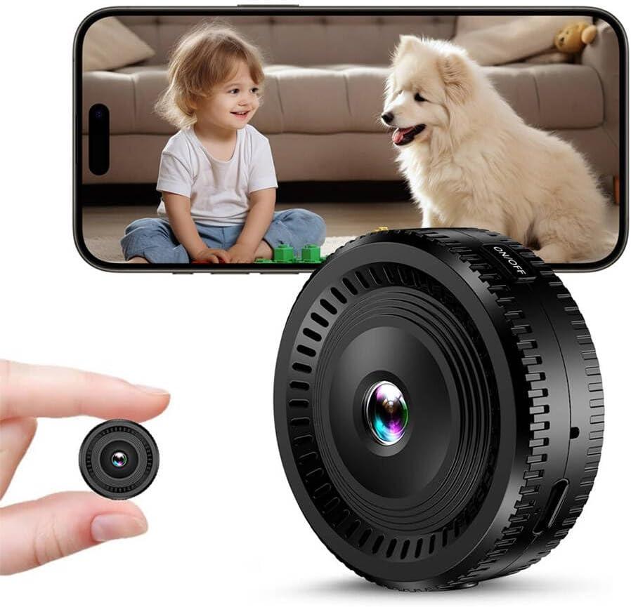 1080P Hidden Cameras - Indoor Camer - Nanny Camera - Best Mini Camera - WiFi Wireless Cam - Home Camer for Pet/Baby - with Night Vision - HD Surveillance Cam-SD Card Storage APP Control