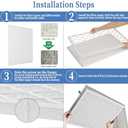 16x25x1 MERV 11 Air Filter, Quality AC/HVAC Furnace Filter1 Reusable ABS Frame + 4 Pack Replaceable Filter MediaBreathe Fresher and Cost-effective