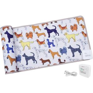 DOGNESS Rechargeable Pet Shock Mat, 59"x15" Safe Cat Scat Repellent Mat Electronic Training Pads Keep Dogs and Cats Off Couch, Bed, Indoor Cat Deterrent Mats (Dog Cartoon)